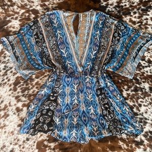 Anthropologie Tie Waist Romper